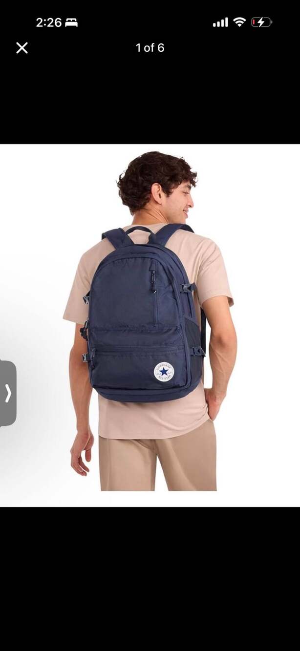 Converse Straight Edge Backpack Navy